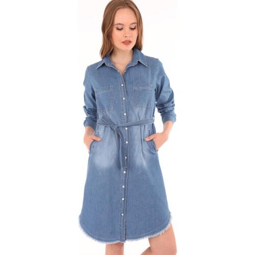 Denim Tunic 2021 Summer Spring Muslim Clothing Women 'S Scarves Islamic Hijab For Muslim Women Tunik