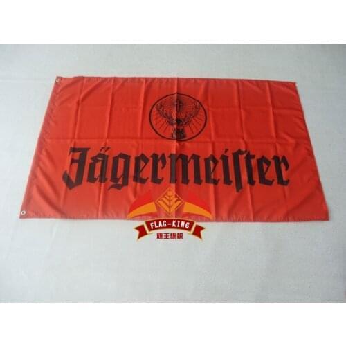 Jagermeister flag , can custom print file,90X150CM size,100% polyester