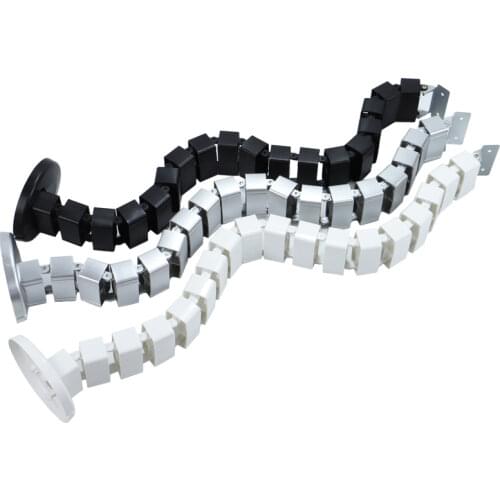 Flexible spiral tube cable winder protector desk wire Storage Clip organizer Lifting table cable Holder management Wrap Hardware