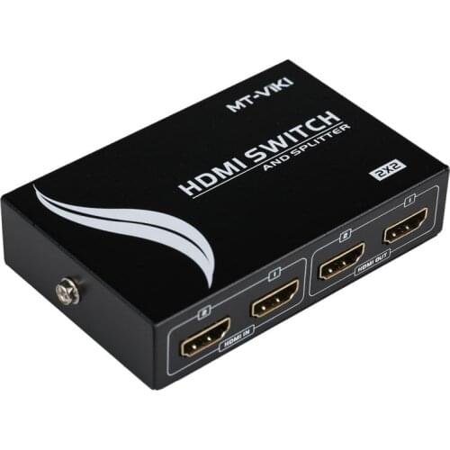 HDMI 2x2 Splitter Switch Distributor Selector 1.4 2 Input 2 Same Output 3D 1080p IR Remote Conrol HD2-2