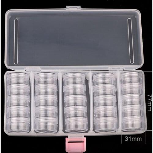 25 grid diamond painting storage box diamond painting accessories bead container mosaic storage box tools