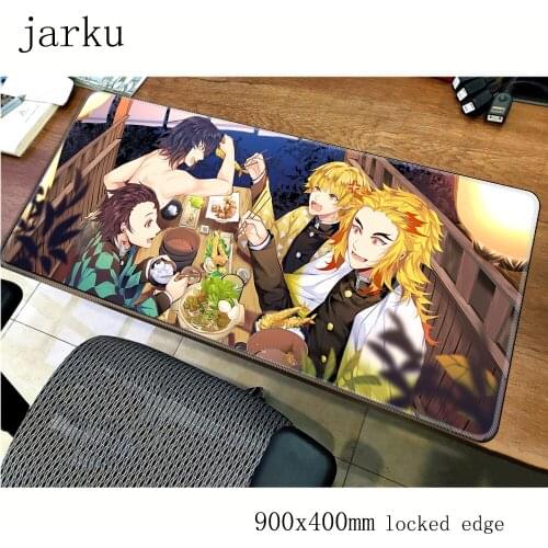 Demon Slayer pad mouse quality computer gamer mause pad 800x300X2MM padmouse Tsuyuri Kanawo mousepad ergonomic gadget desk mats