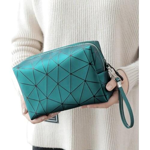 LHLYSGS Leather Cosmetic Bags