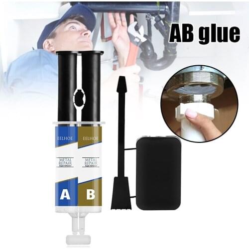 Metal Repair Gel Group Glue Double Tube Industrial Heat Resistance Cold Weld Metal Repair Paste for Metal Casting Defect Glue