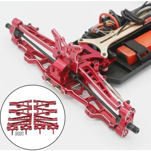 Metal Upper Lower Arms with Steering Hub Carrier for JLB Racing J3 1:10 RC Hobby Model Car Monster Truck Spare Parts