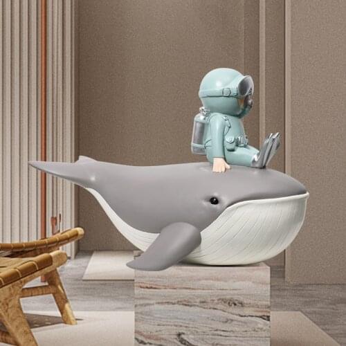 Marine Diving Theme Swimming Pool Playground Model Room Club Floor-Standing Decorations Decoration Big Shark Whale Decoration