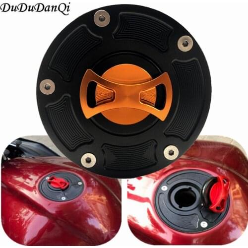 Motorcycle CNC Keyless Gas Fuel Tank Cap Cover For Ducati MONSTER 696 / 796 / 1100 / EVO ALL YEARS