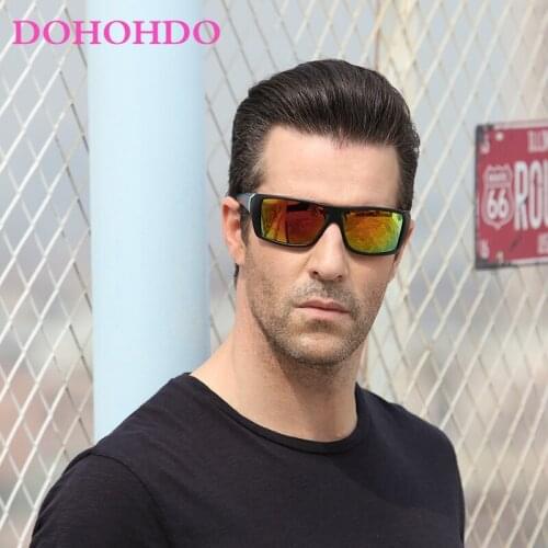 High Quality Yellow Night Vision For Male Night Driving Polarized Sunglasses Square Mens Driver Safety Eyewears Cloudy Fog Day