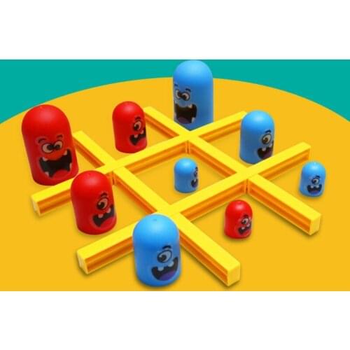 Tic Tac Toe Game Board Games of Big Eat Small Games Set for Kids and Family Games Classic Board Game Accessaries
