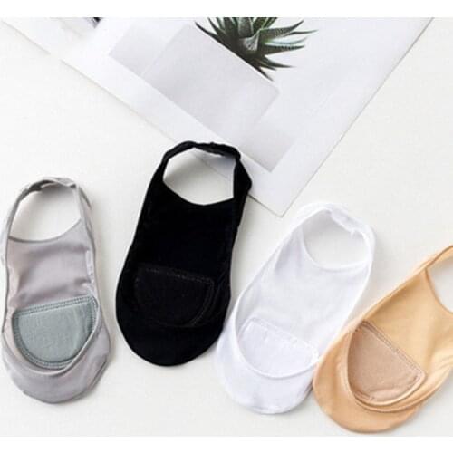 1/3 Pair Invisible Boat Socks Women Summer Silicone Non-Slip Socks for High Heels Shoes Ice Silk Thin Half-Palm Suspender