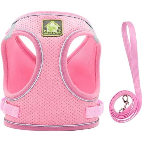 Pet Harness Traction Rope Suit Vest-style Chest Strap Breathable Heat Dissipation Reflective Chest And Back Adjustable Size