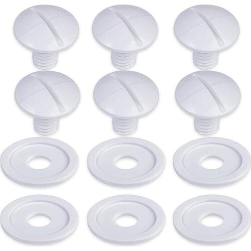 Durable White Plastic Wheel Screws (10 PCS)Washers Pool Cleaner Replacement Parts Fit for Polaris Pool Cleaner 180/280 CNIM Hot