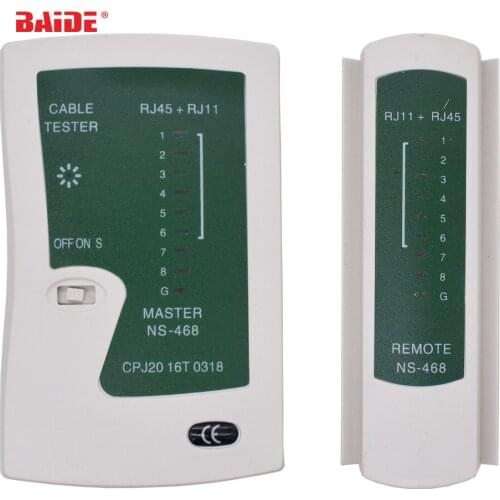 Professional Network Cable Tester RJ45 RJ11 UTP LAN Cable Tester Networking Tool Handheld Wire Telephone Line Detector 50pcs/lot