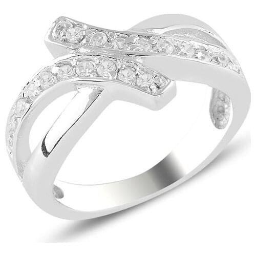 Silver 925 Sterling Zircon Stone Ring