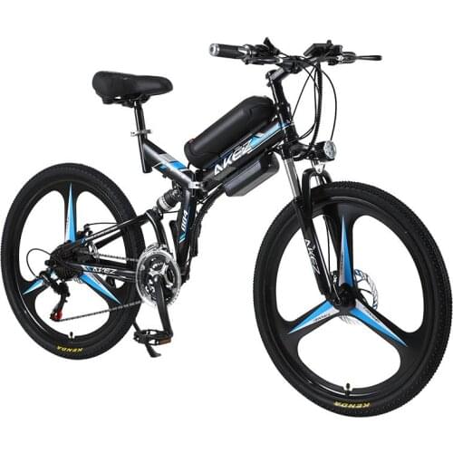 Folding Electric Mountain Bicycle Electric Bicycles High Carbon Steel 21 Speed Variable Speed 36V 10AH 350W Electric e Bike