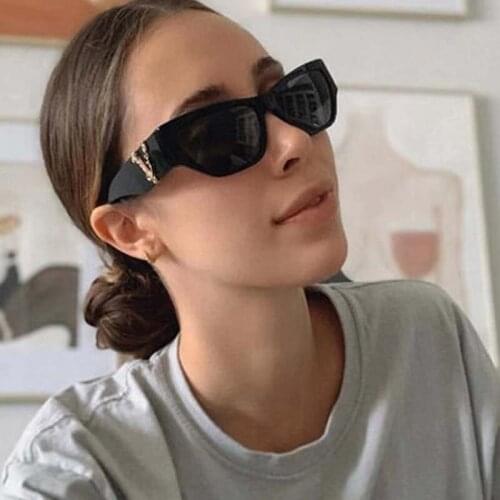 2021 New Trend Cat Eye Sunglasses Women Luxury Retro Small Frame Brand Design Women Sun Glasses For Men Female Shades UV400