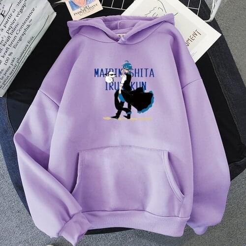 Anime Hoodie Women/Men Welcome To Demon School! Iruma Kun Kawaii Clothing Aesthetic Harajuku Autumn Winter Iruma Print Oversized