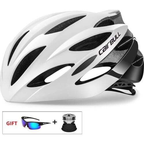 TRAIL DH MTB Bicycle Helmet with Sunglasses Ultralight Racing Cycling Helmet Men Women In-mold Road Bike Mountain Bike Helmet