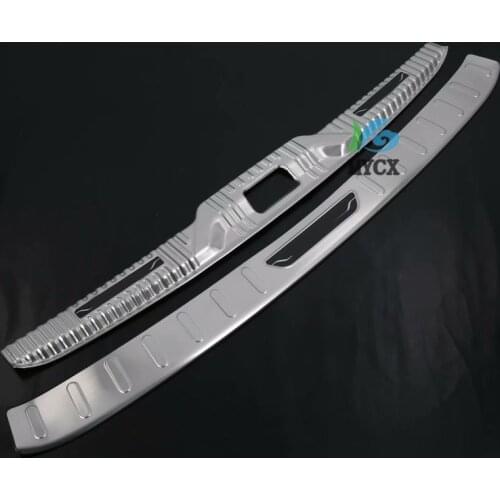 High quality stainless steel Rear bumper Protector Sill For Ford New FOCUS 2019 2020 rear bumper foot plate Hatchback