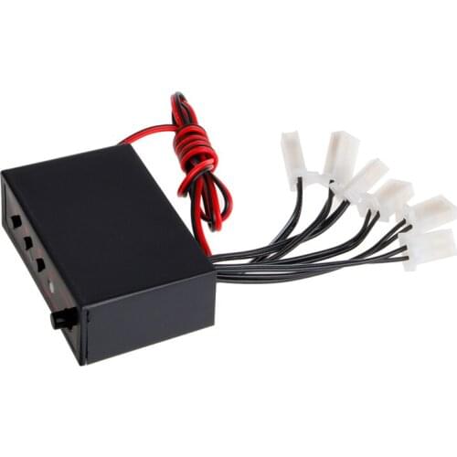 X7AE 6 Ways LED Car Strobe Flash Light Lamp Emergency Flashing Controller Box DC 12V