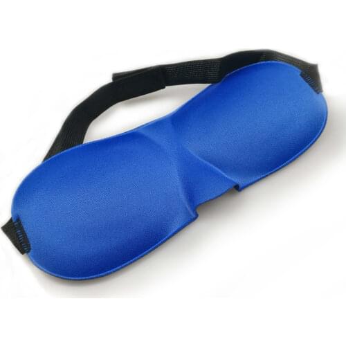 1Pcs Eyeshade Cover Shade Patch Women Men Soft Portable Blindfold Travel Eyepatch 3D Sleep Natural Sleeping Eye Mask Blue