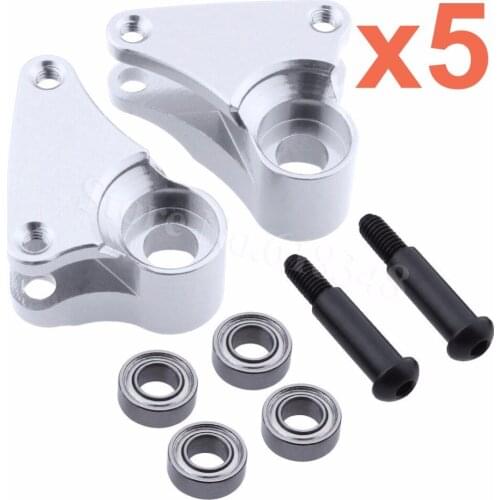 10pcs/Lot Aluminum Rocker Arm Rear & Ball Bearings 4x8x3mm For Traxxas 1/16 Slash 4WD E-Revo Summit VXL RC Car Hop Up Parts 7158