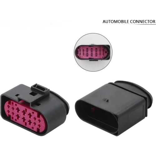 14 Pin 1J0973737 1J0973837 1.5mm 3.5mm Waterproof Auto Connector Lamp Light Socket For Audi BMW VW