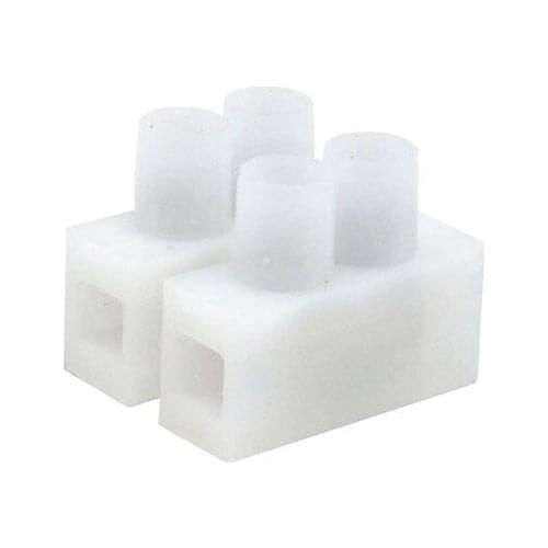 20 pcs/lot 2 Pin PA-8A 250V 8A Quick Connector Splice With No Welding Jack Socket Cable Clamp Terminals Wire Adapter Blocks