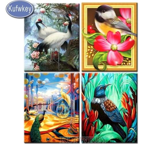 5d diy Diamond Embroidery New World 3D Bird diamond painting square drill cross stitch mosaic diamond art animal,free layout
