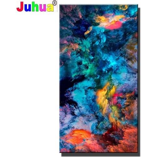 5D DIY Drill Abstract art, colorful clouds Diamond Embroidery Full Kits Needlework Diamond Painting Cross Stitch Decor Home