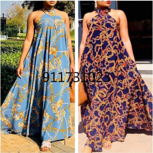 African Dresses For Women 2021 New African Clothes Dashiki Flower Print Ankara Dresses Bazin Traditional Robe Africa Long Dress