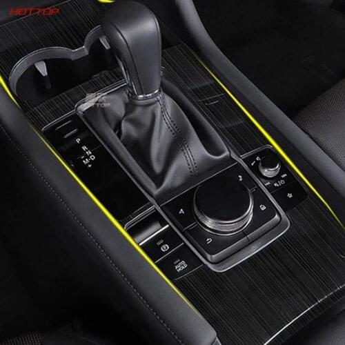 Car Console Gearbox Frame Trim Sticker Strips Car Decoration For Mazda 3 AXELA 2020