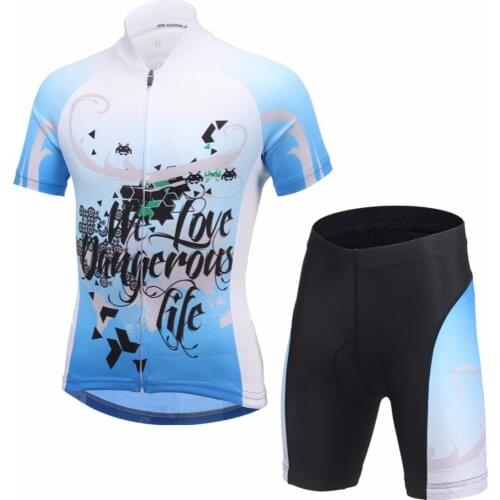 Children Cycling Clothing Boys Girls Bike Jersey Pad Shorts Sets Team Bicycle Abbigliamento Ciclismo Kids MTB Riding Suits