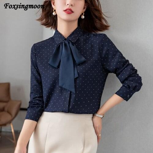 Блузки с бантом Foxsingmoon China At AliExpress