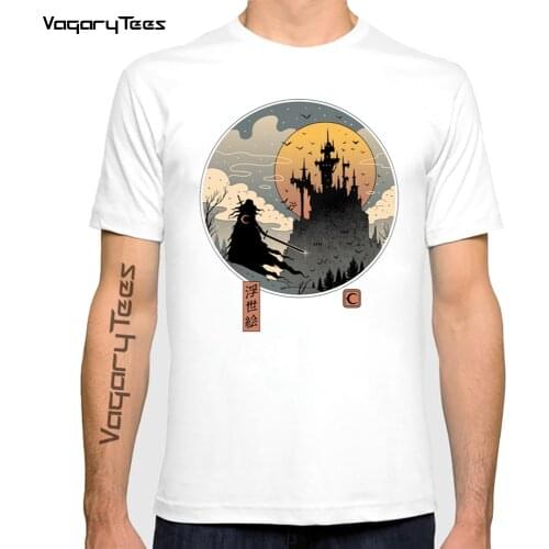 Vampire Slayer print Tee Shirt Top Harajuku Funny Manga cartoon Style Men Hip Hop unisex streetwear T Shirt