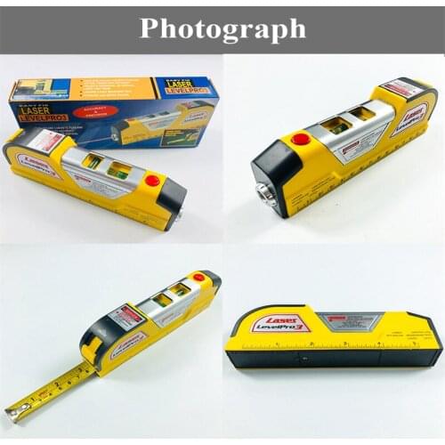 Infrared Laser Level Generic LV03 Level Horizon Vertical Measure Tape 8FT Aligner Standard The Laser Guided Level