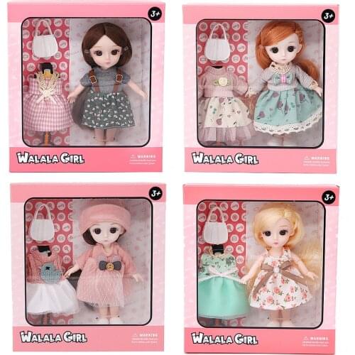 6Inch BJD Doll 13 Movable Joints Dolls Makeup Casual Wear Clothes With Shoes Original Color Box Doll Hot Surprise Toy For Girls