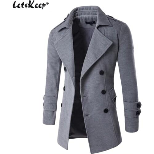 LetsKeep Men's Pea Coats