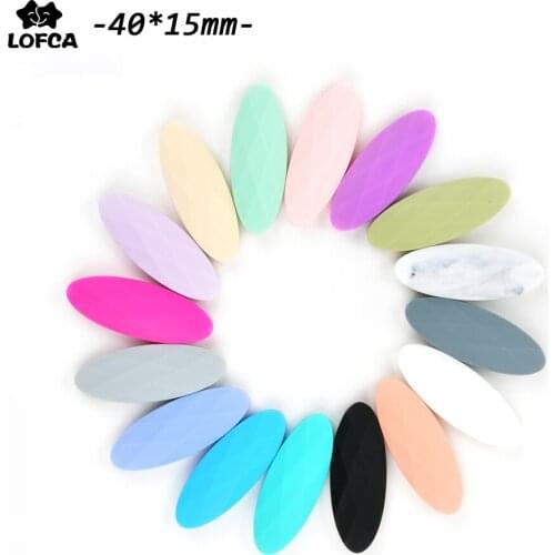 2016 New Silicone Beads 50pcs/lot Marquise Loose Silicone Beads For Teething Necklace Silicone Loose Beads For Baby Teether