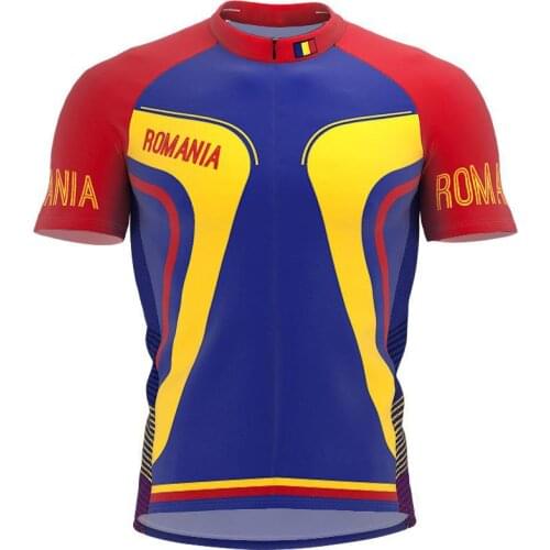 New 2021 Romania More Style Men classic cycling team short sleeved bike Road Race Clothing Maillot ciclismo outdoor bike Jersey