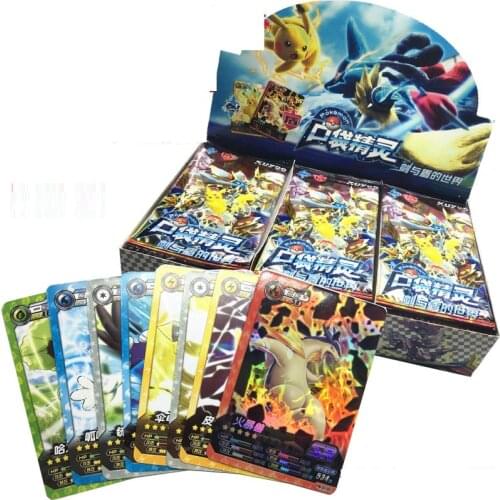 Original Takara Tomy 288pcs/set Carte Pokemon figurine GX Playing Cards Game Figurine Pokemon Cards Box Sleeves Toys
