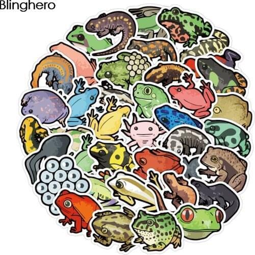 20Set BH1206 Blinghero 40pcs/set Funny Frog Stickers Waterproof for Kid DIY Skateboard Laptop Luggage Car Bike Sticker