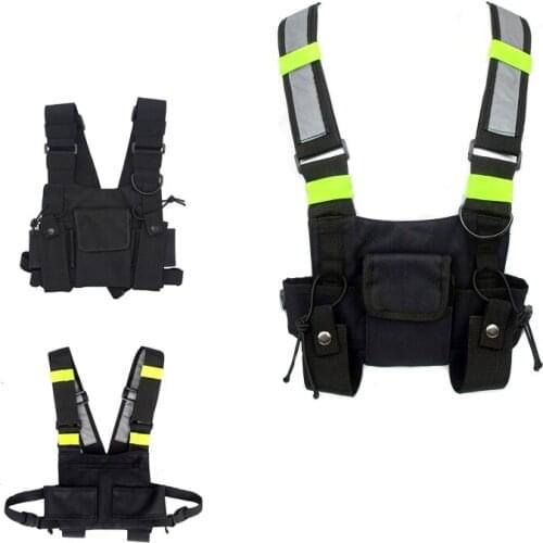 Tactical Vest Nylon military Vest chest rig Pack Pouch Holster Tactical Harness walkie talkie radio Waist Pack army vest Hunting