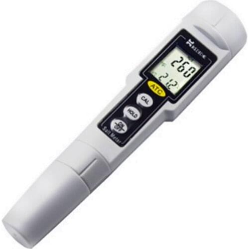 LCD Salt tester meter Water Tester Salinity Tester 0 to 1000 mg/L 4 Pcs/Lot