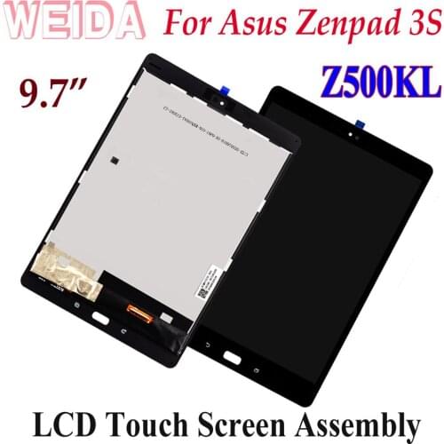 WEIDA LCD Replacement For Asus Zenpad 3S 10 Z500KL ZT500KL 2048*1536 LCD Display Touch Screen Assembly Frame P00I