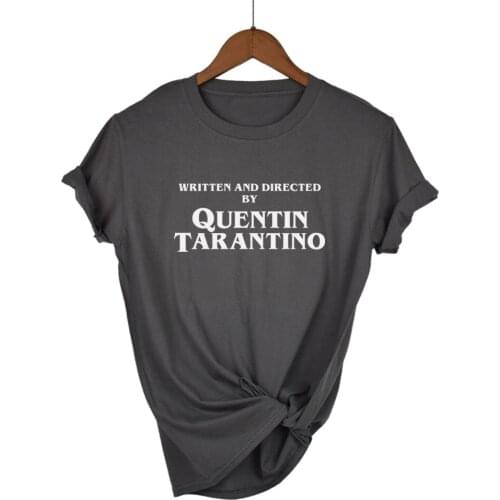 2020 Fashion Quentin Tarantino Sexy Tops Women Side Stripe Short Sleeve Cotton Yellow Goth Art Slogan 90s Tees Tshirt Lady