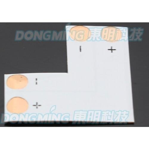 2pcs Free welding 8mm PCB 2 pin LED Strip Connector L Shape for SMD 3528 Single Color Strip