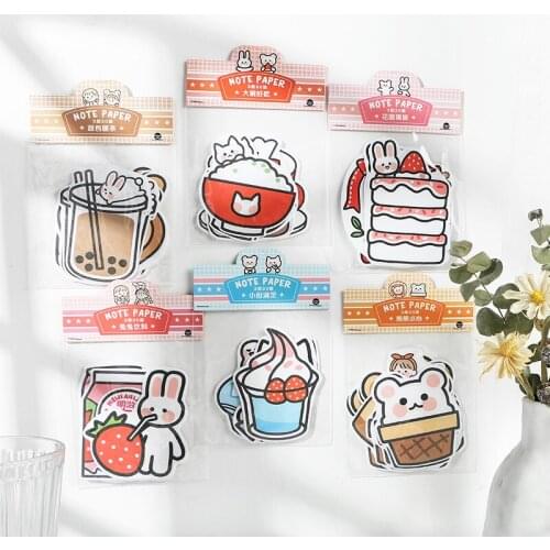 20 Sets/lot Memo Pads Sticky Notes Tea talk Daily Paper notepad Daliy Scrapbooking Stickers Office School stationery