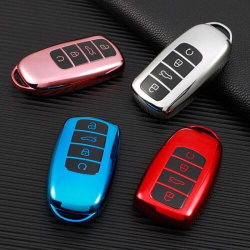 2021 Key Case Cap for Chery Tiggo 8 Plus Soft Tpu Key Cover for Chery Tiggo 8 New Plus 7pro Car Accessories