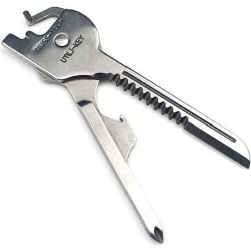 6 In 1 Utili-Key Mini Multitool Keyring Multi-tool For Pliers Wrench Screwdriver Camping Survival Rescue Pocket Plier Tools